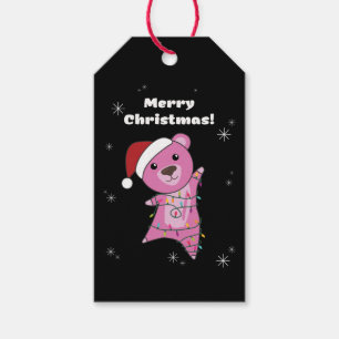 Farbenfrohe Bären Frohe Weihnachts Winter Tiere Bä Geschenkanhänger