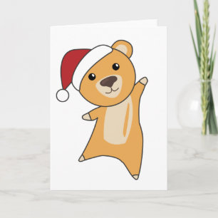 Farbenfrohe Bären Frohe Weihnachts Winter Tiere Bä Karte