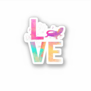 Farbenfrohe bärtige Drachen-Mama gibt Bartdrache Aufkleber