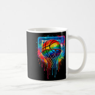 Farbenfrohe Basketball Baller Basketball-Basketbal Kaffeetasse
