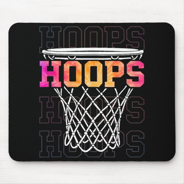 Farbenfrohe Basketballkorb Männer und Amp; Frauen  Mousepad (Vorne)