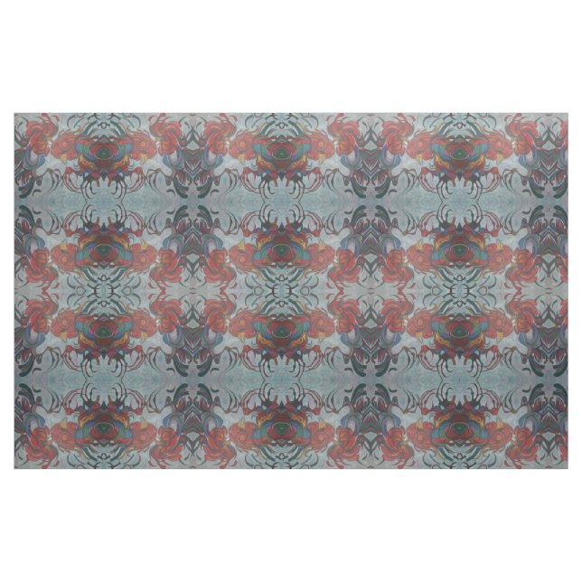 Farbenfrohe Bauernhofrooster Stoff (Fat Quarter (45,7 x 55,9 cm))