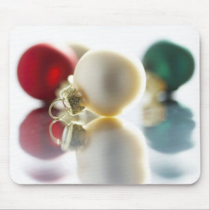 Farbenfrohe Bäume Ornamente Mousepad