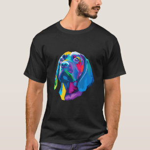 Farbenfrohe Beagle Niedlich Geometrische Dog Pop S T-Shirt