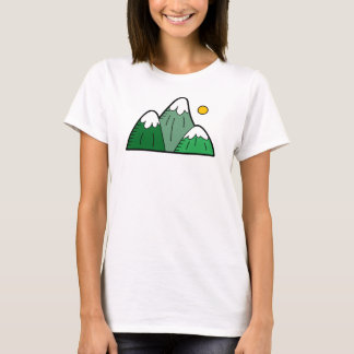 Farbenfrohe Berge Frauen T-Shirt