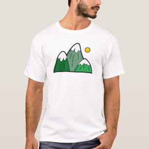 Farbenfrohe Berge Männer T-Shirt