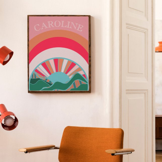 Farbenfrohe Berglandschaft Poster (Von Creator hochgeladen)