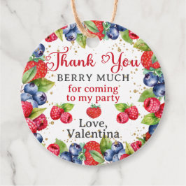 Farbenfrohe Berries Vielen Dank Berry Much Geburts Geschenkanhänger