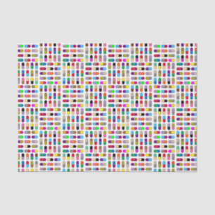 Farbenfrohe Besserungspillen Seidenpapier