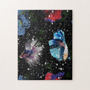 Farbenfrohe Betta Fish Puzzle