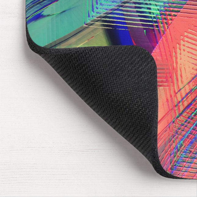 Farbenfrohe Bewegung von chaotischen Objekten in d Mousepad (Ecke)