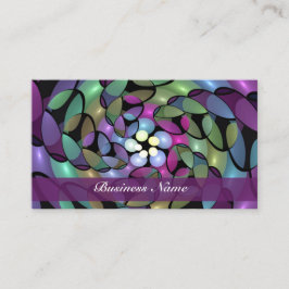 Farbenfrohe Bewegungen Abstrakt auffällig Fraktal  Visitenkarte