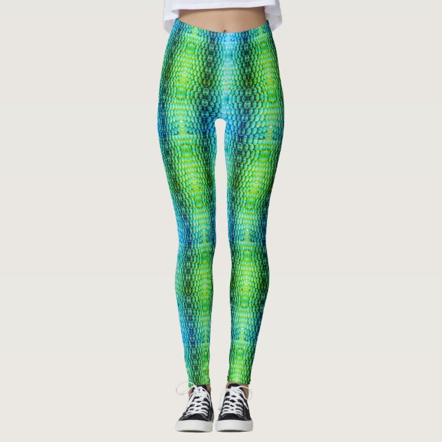 Farbenfrohe Biene Leggings (Vorderseite)