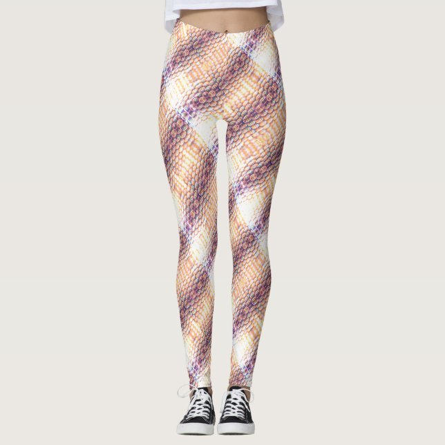 Farbenfrohe Biene Leggings (Vorderseite)