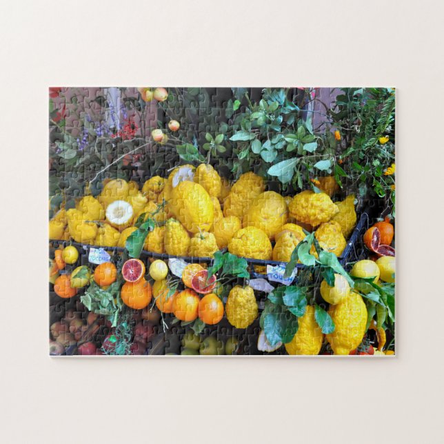 Farbenfrohe Bilder Amalfi Lemons Puzzle (Horizontal)