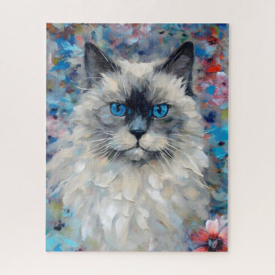 Farbenfrohe Birman Cat Puzzle