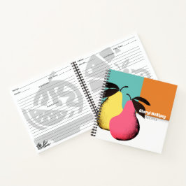 Farbenfrohe Birnen persönliches Kochbuch Rezept No Notizbuch