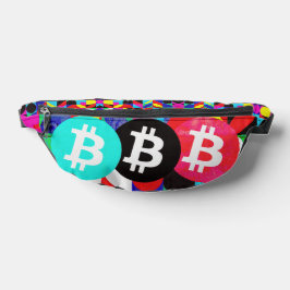 Farbenfrohe Bitcoin (Vibrant HD) Bauchtasche