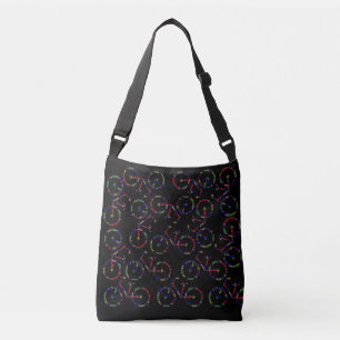 Farbenfrohe Black Tote Bag Tragetaschen Mit Langen Trägern