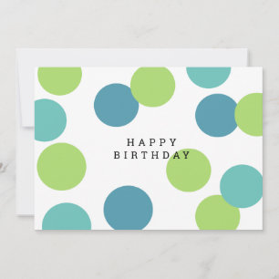 Farbenfrohe Blank Happy Birthday Card Karte