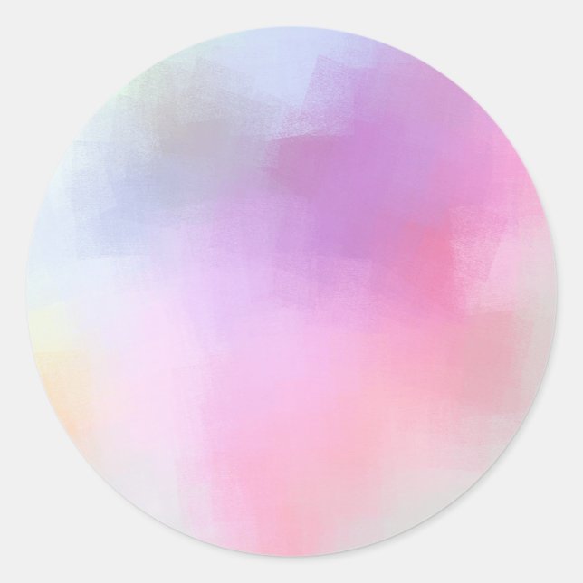 Farbenfrohe Blank Template Moderne Abstrakte Elega Runder Aufkleber (Vorderseite)