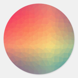 Farbenfrohe Blank Template Trendy Elegant Moderne  Runder Aufkleber