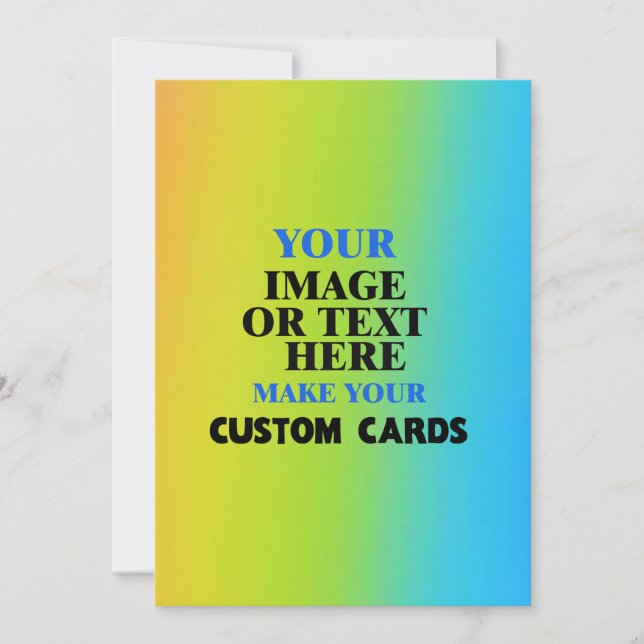 Farbenfrohe Blankenbogenvorlage, erstellen Sie Ihr Ankündigung (Vorderseite)