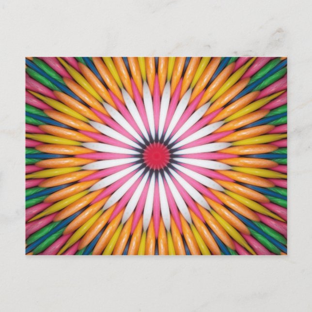 Farbenfrohe Blase Gum Digitale Kunst Postkarte (Vorderseite)