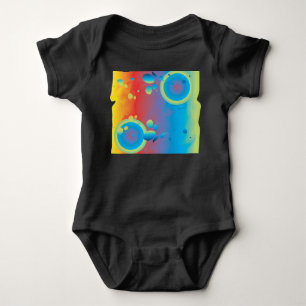 Farbenfrohe Blasen Baby Strampler