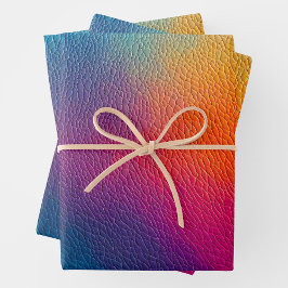 Farbenfrohe Blätter aus Lederkunst