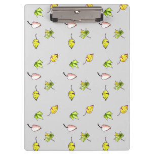 Farbenfrohe Blätter fallen Klemmbrett