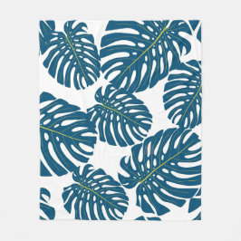 Farbenfrohe Blätter Fleecedecke