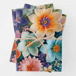 Farbenfrohe Blätter für die Blumenzähne