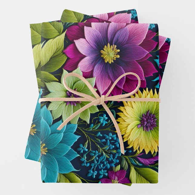 Farbenfrohe Blätter für die Blumenzähne (Von Creator hochgeladen)