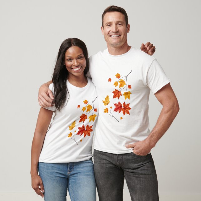 Farbenfrohe Blätter für die Herbstmaple T-Shirt (Unisex)