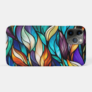Farbenfrohe Blätter im gestanzten Glass-Look Case-Mate iPhone Hülle