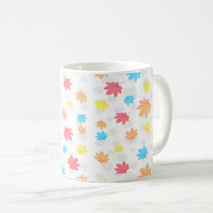 Farbenfrohe Blätter Kaffeetasse