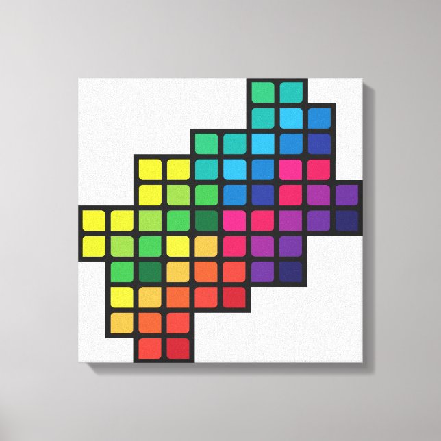 Farbenfrohe Blätter Leinwanddruck (Vorderseite)