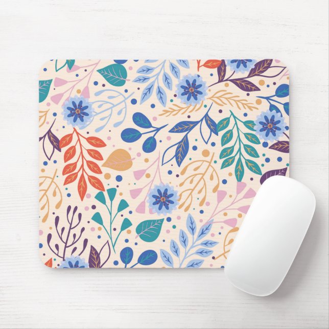 Farbenfrohe Blätter Moderne Folientypen Mousepad (Mit Mouse)