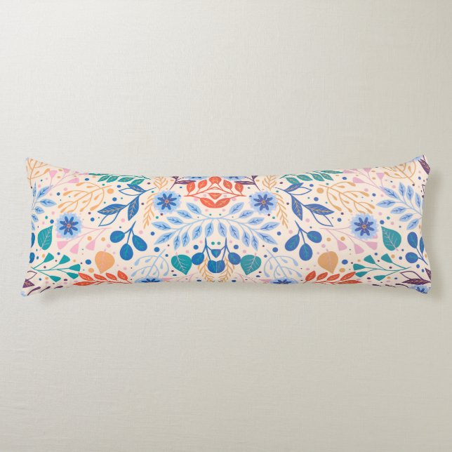 Farbenfrohe Blätter Moderne Folientypen Seitenschläferkissen (Vorderseite)