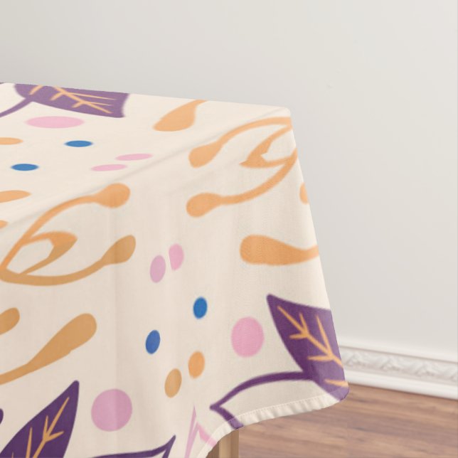 Farbenfrohe Blätter Moderne Folientypen Tischdecke (Beispiel)