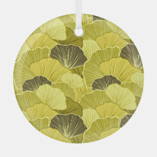 Farbenfrohe Blätter: nahtlose Olivenbaumstruktur. Ornament Aus Glas