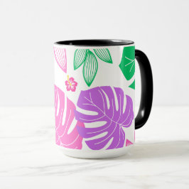 Farbenfrohe Blätter Schöne Natur Tasse