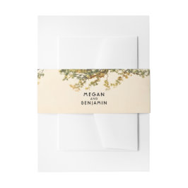 Farbenfrohe Blätter und Zweige Rustikale Fallen Einladungsbanderole