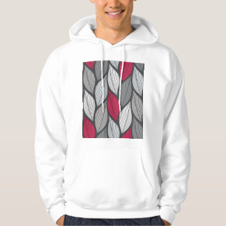 Farbenfrohe Blätter: von Hand gezeichnet nahtloses Hoodie