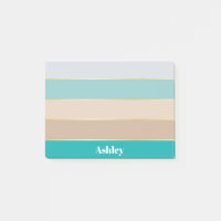 Farbenfrohe, blaue Beige Personalisierte Farbstrei