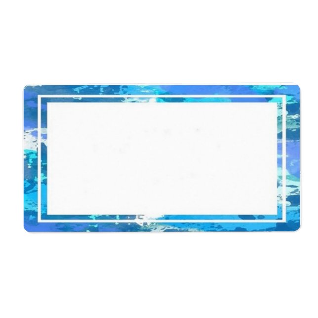 Farbenfrohe Blaue Grenzmarken (Vorne)