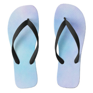 Farbenfrohe blaue Lila Wellenpaare von Flip Flops