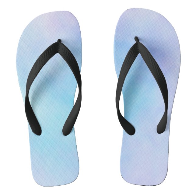 Farbenfrohe blaue Lila Wellenpaare von Flip Flops (Fußbett)