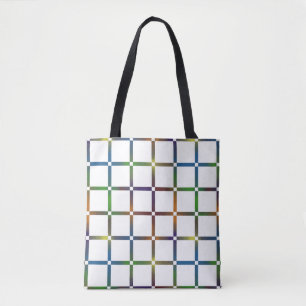 Farbenfrohe Blended Rainbow Grid mit Negativ Space